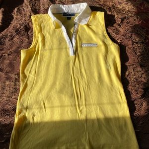 Yellow sleeveless top/shirt